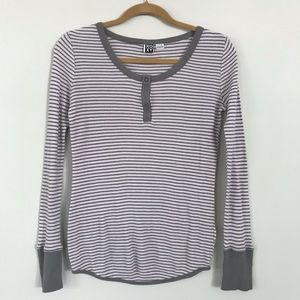 ROXY Thermal Striped Henley Long Sleeve - Size S
